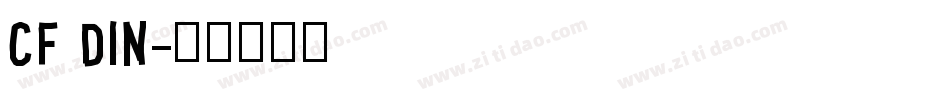 CF Din字体转换